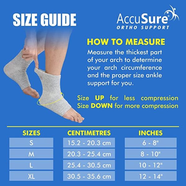 AccuSure Orthopedic Pain Relief Bamboo Yarn Knee Support Cap Brace/Sleeves  Pair For Sports, Pain Relief